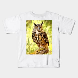 Eurasian Eagle Owl Kids T-Shirt
